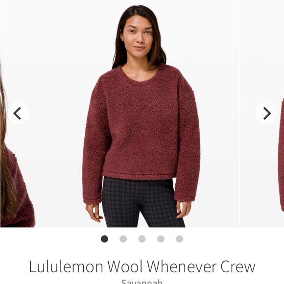 Lululemon Lot of 2 Wool Whenever Crew - Black and Savannah - Picture 3 of 9